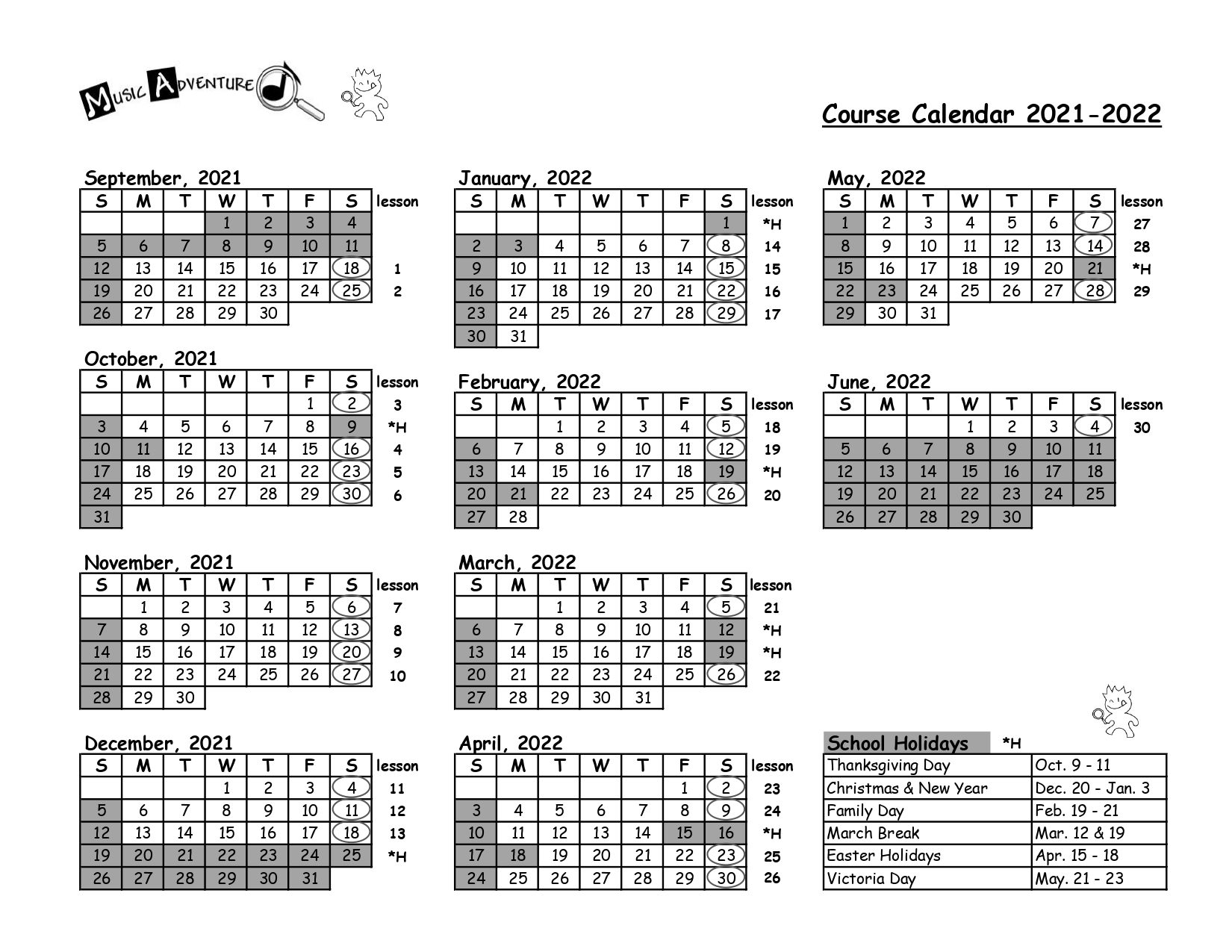 MA Calendar 21-22
