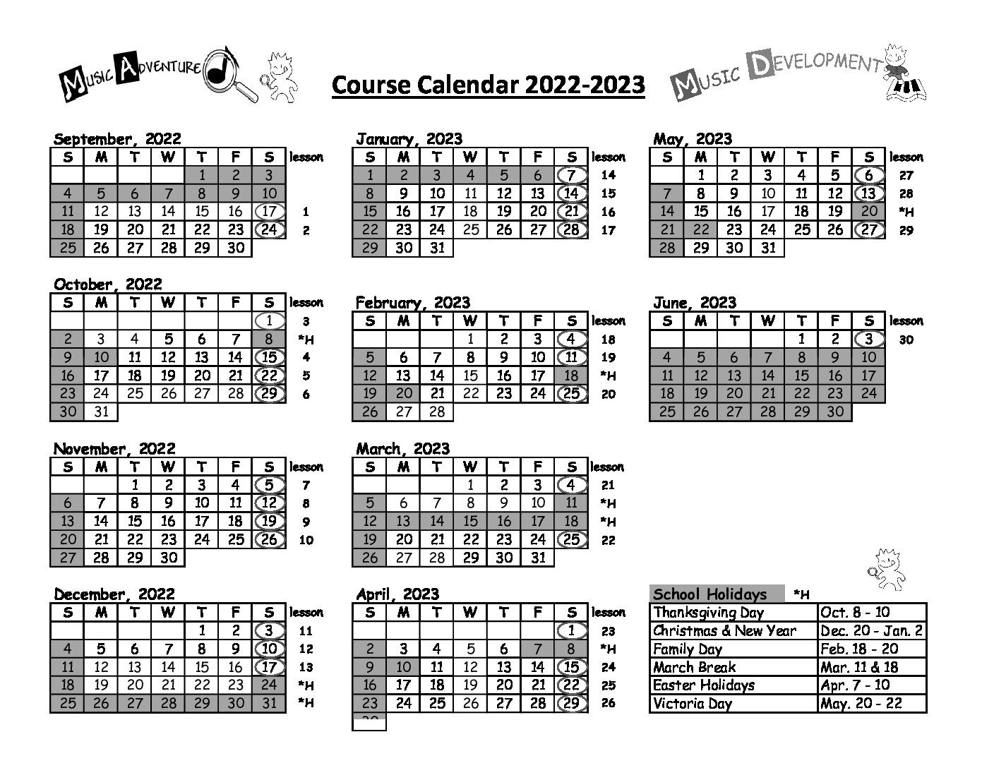 MA + MD Calendar 22-23