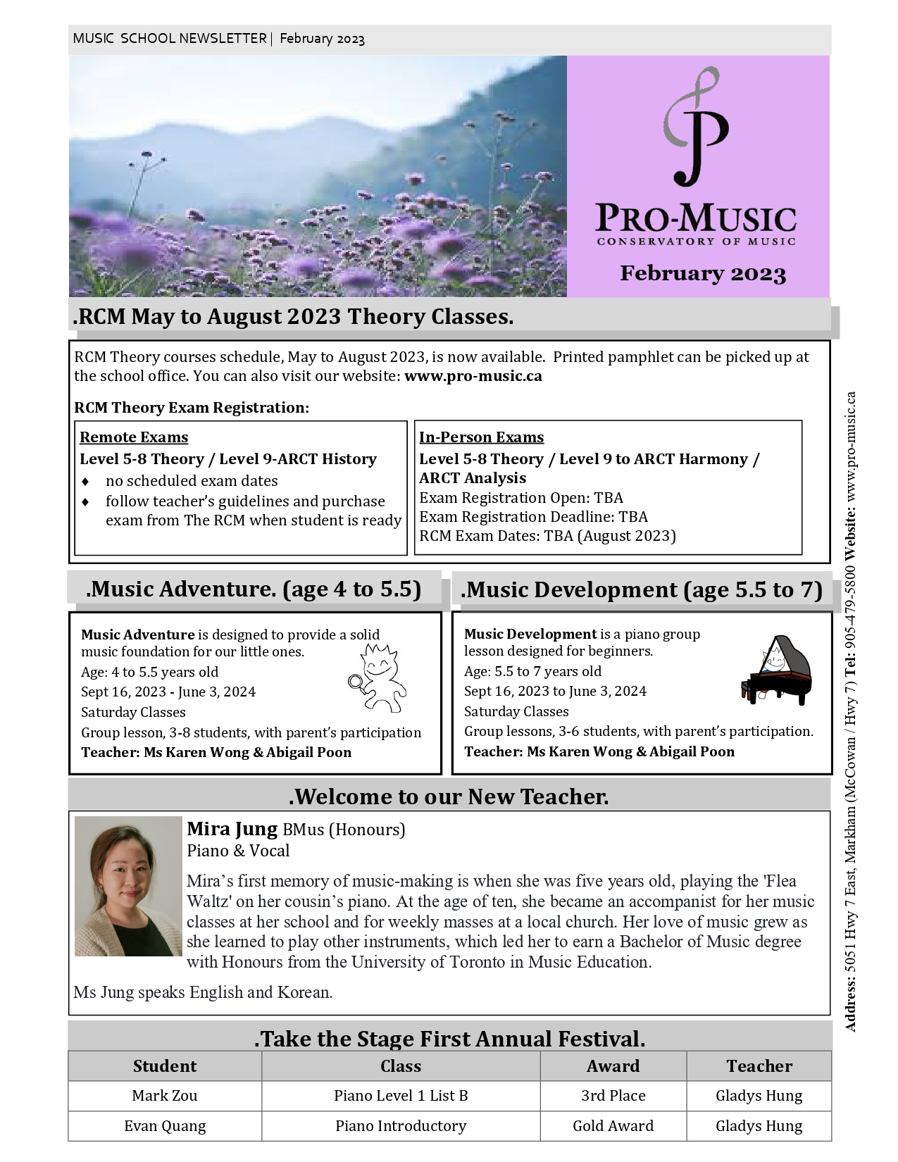 Newsletters - Pro-Music